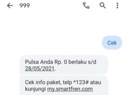Melalui SMS