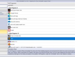 Menggunakan Aplikasi Revo Uninstaller 