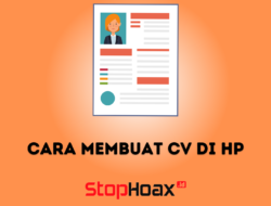 Cara Membuat CV di HP