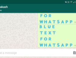 Cara Membuat Tulisan Berwarna (Teks Berwarna Biru)