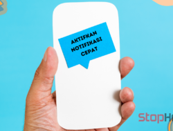 Aktifkan Notifikasi Cepat